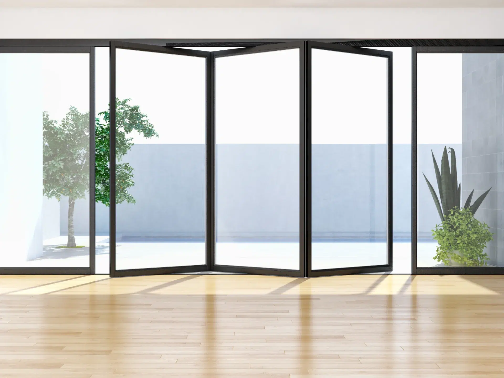 VLX 100 Bifold / Folding Door in Oakland Park, FL | TruePane Windows & Doors - detail 1