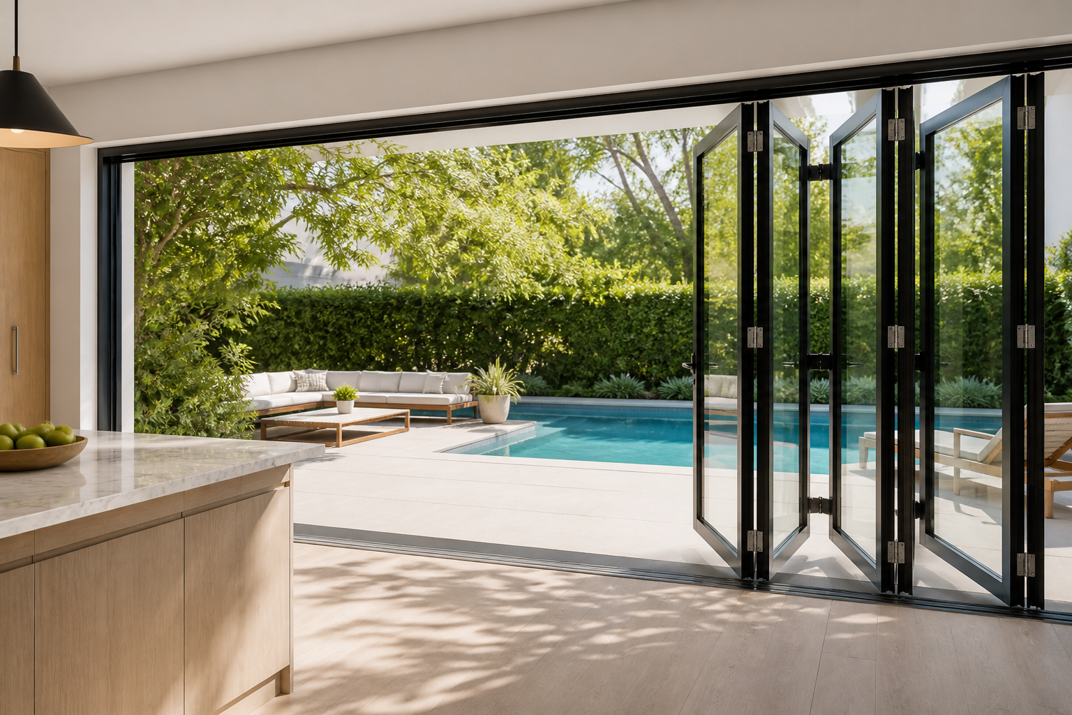 VLX 100 Bifold / Folding Door in Oakland Park, FL | TruePane Windows & Doors - detail 4